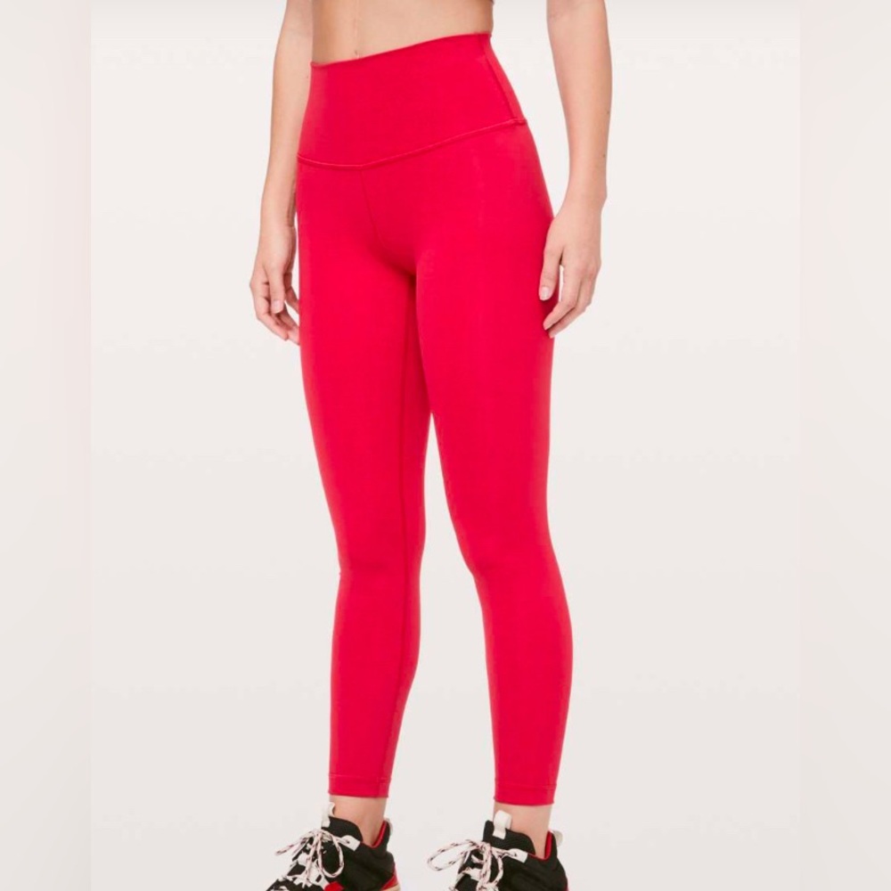 lululemon athletica Red Leggings HR size 4 align. 25 inch.